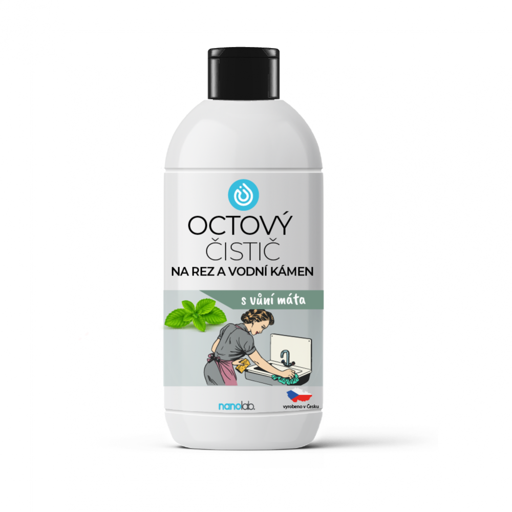 Nanolab Octový čistič NA REZ A VODNÍ KÁMEN máta 500 ml
