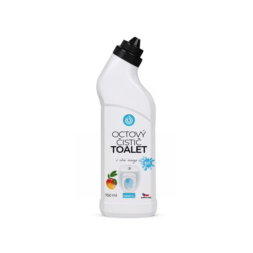 Nanolab Přírodní octový čistič TOALET s vůní Mango 750 ml