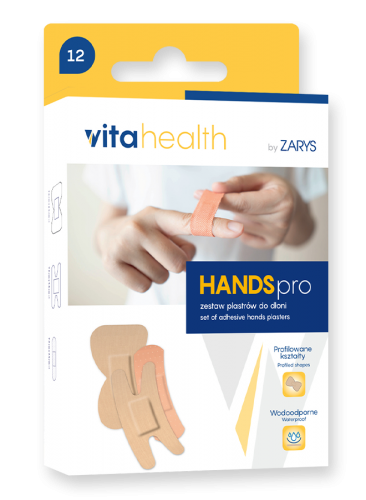 VitaHealth by ZARYS VitaHealth - HANDSpro Sada náplastí pro ošetření dlaní, 12ks