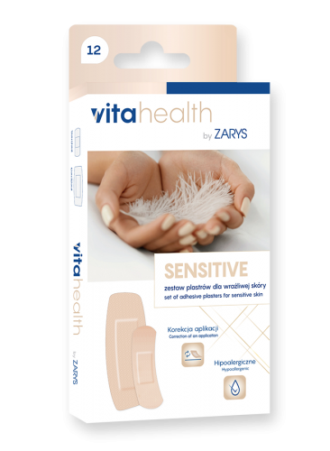 VitaHealth by ZARYS VitaHealth - SENSITIVE Sada náplastí, pro citlivou nebo poškozenou pokožku, 12ks