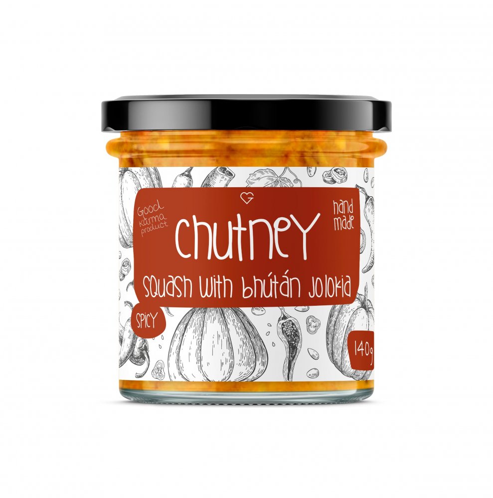 Goodie Dýňové chutney s chilli Bhut Jolokia 140 g
