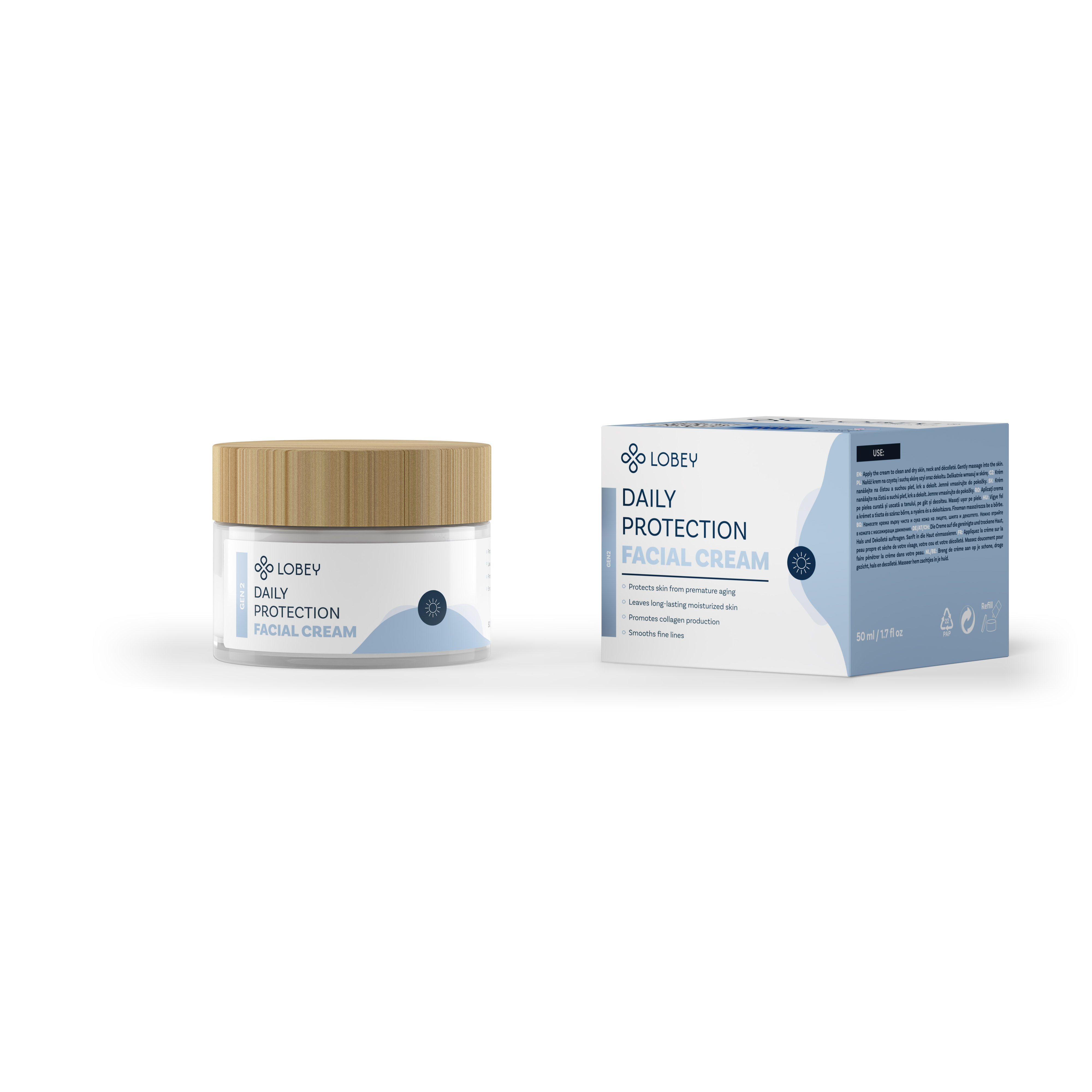 LOBEY Denní ochranný obličejový krém 50 ml