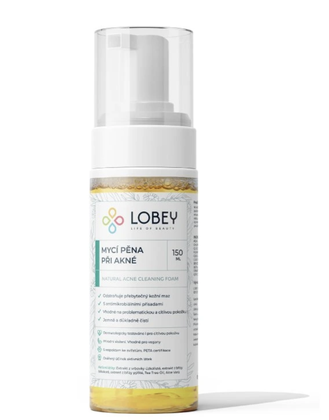 LOBEY Mycí pěna na akné 150 ml