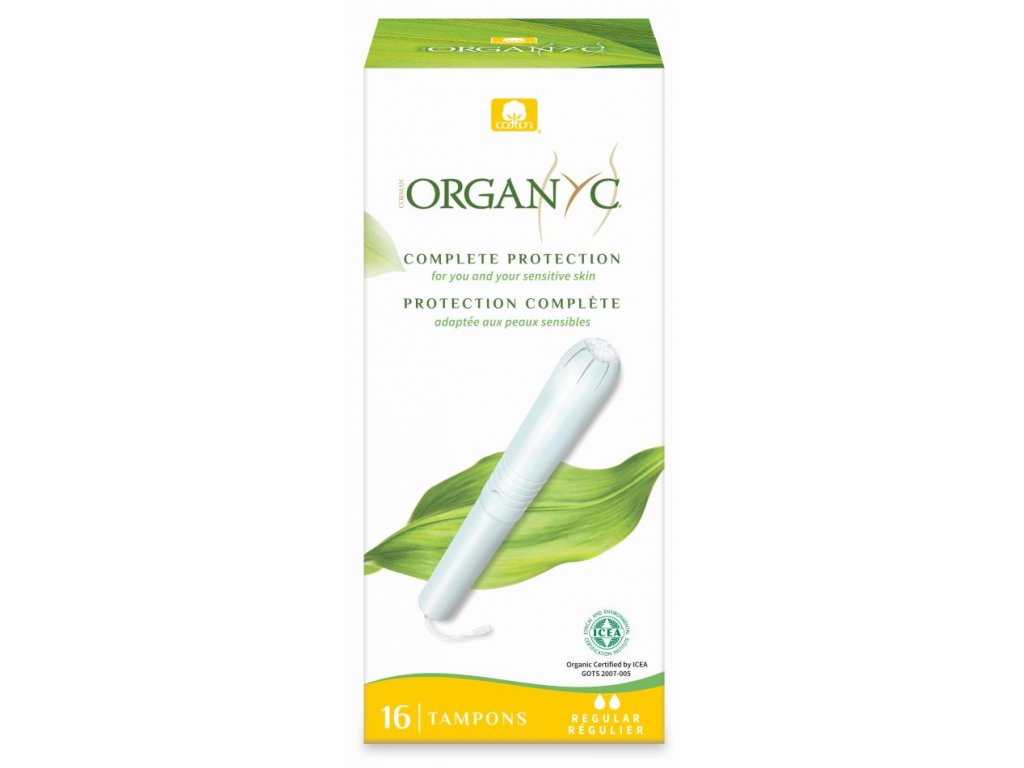ORGANYC Tampony s aplikátorem REGULAR, 16ks