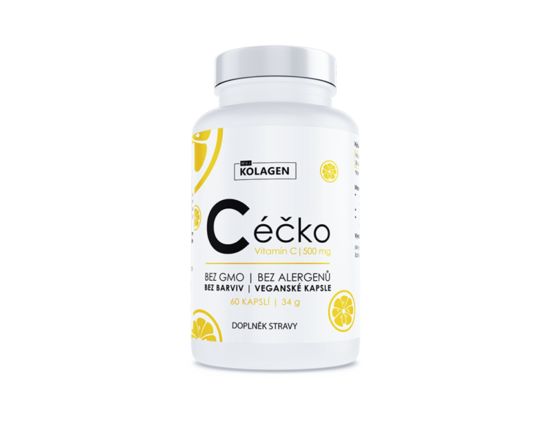 MujKolagen Céčko - Vitamín C, 60 kapslí