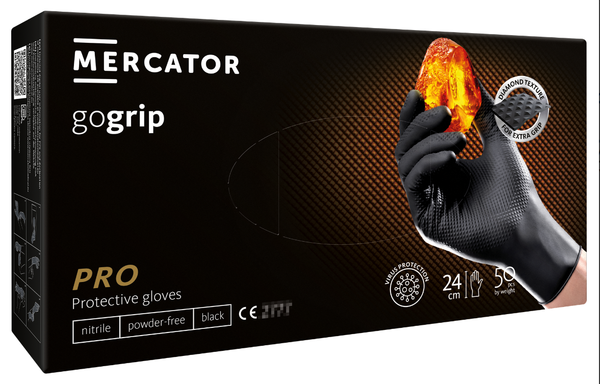 Rukavice Mecator Gogrip - černé, vel. XL