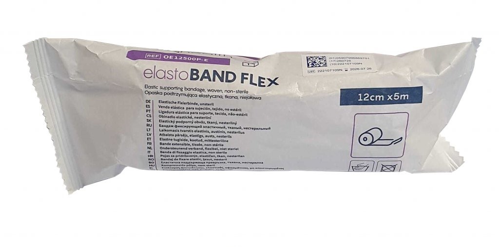 ZARYS International Group Elastický obvaz ElastoBAND Flex, tkaný, 12cm x 5m