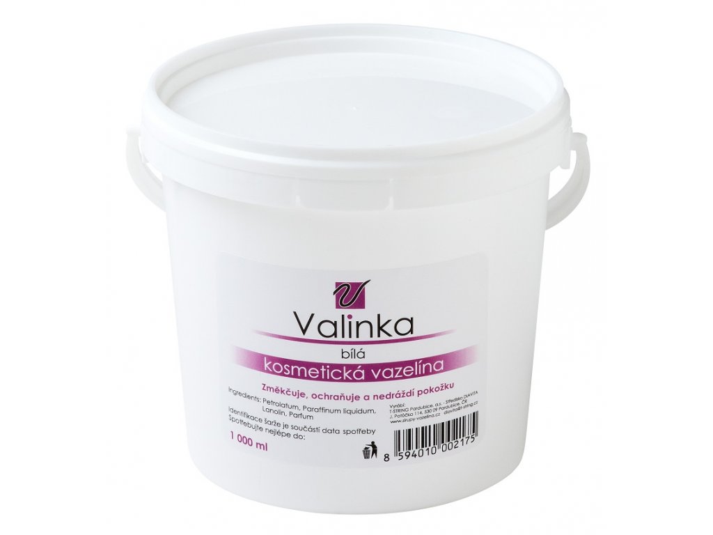 VALINKA Bílá kosmetická vazelína Objem:: 1000 ml