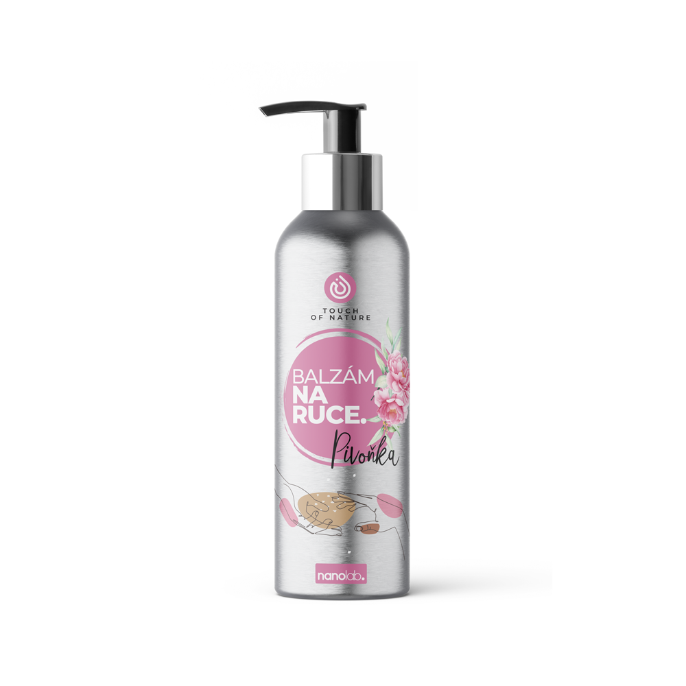 Nanolab Pečující balzám na ruce po úklidu - pivoňka, 150ml