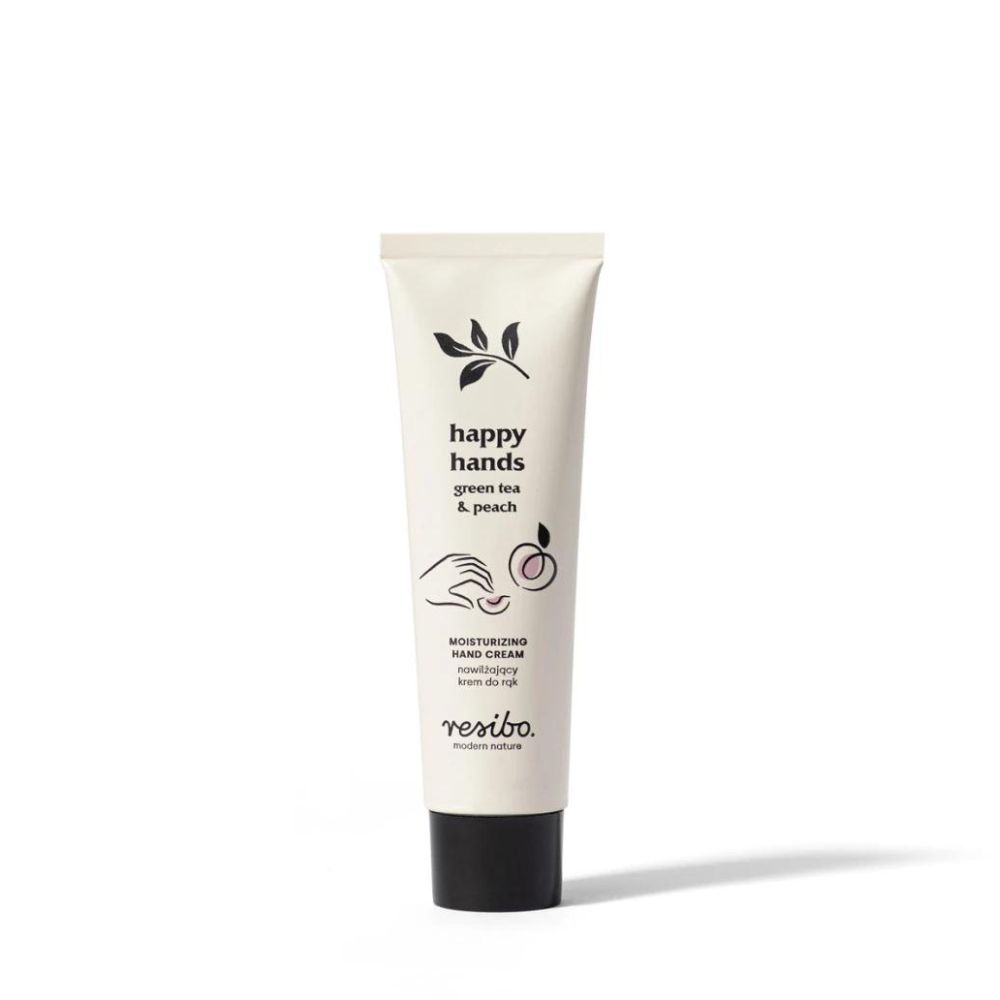 Resibo Hydratační krém na ruce zelený čaj a broskev Happy Hands, 50 ml