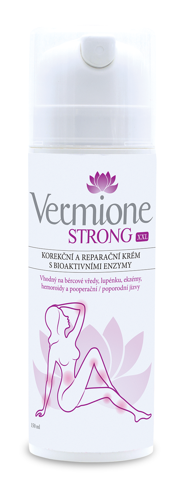 Vermione Strong, reparační krém s bioaktivními enzymy, 150ml