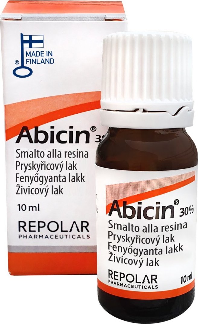 REPOLAR Abicin® 30% pryskyřicový lak proti plísňovým infekcím nehtů 10ml