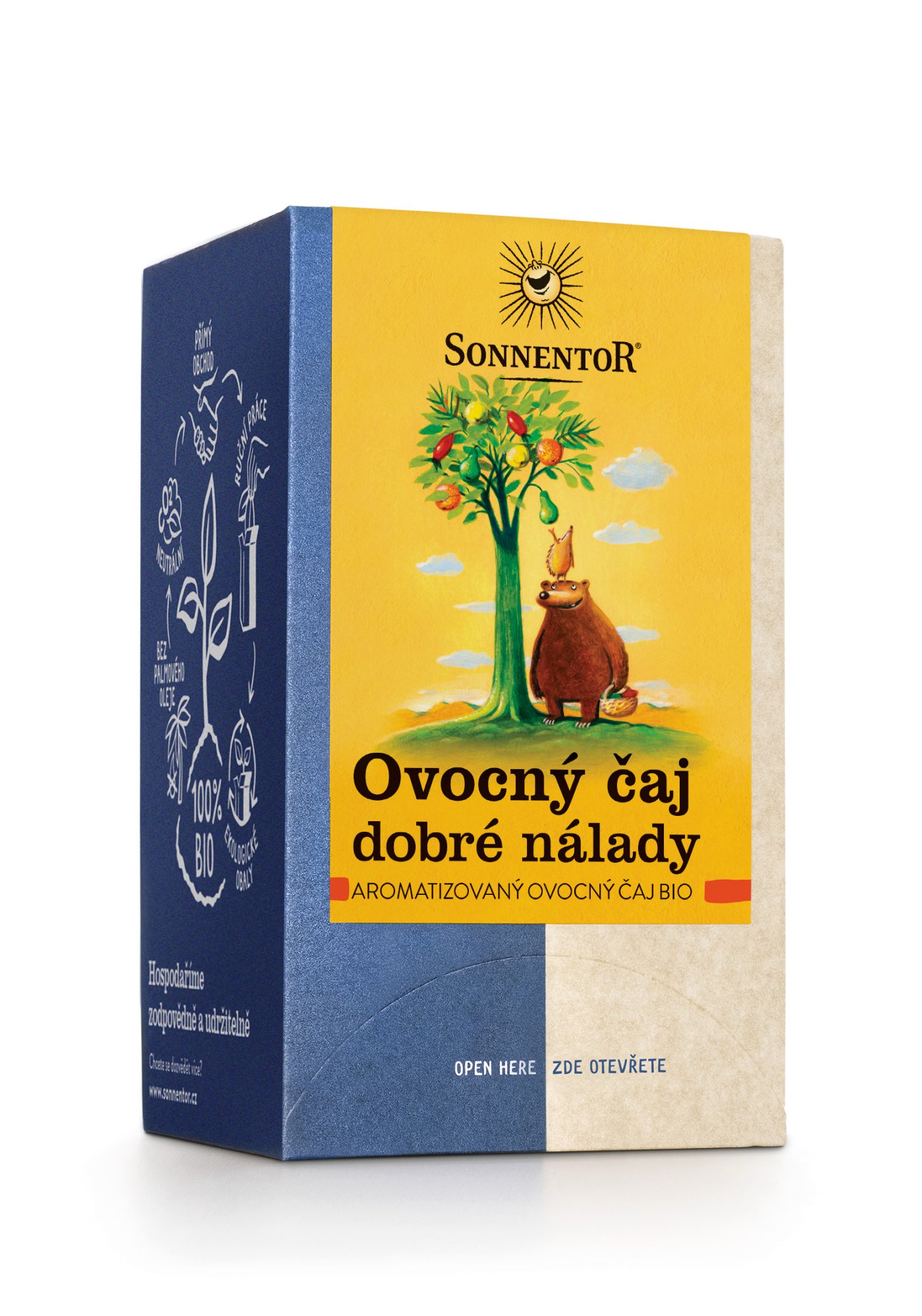 Ovocný čaj Sonnentor - čaj Dobré nálady, bio, 18 x 2,8 g