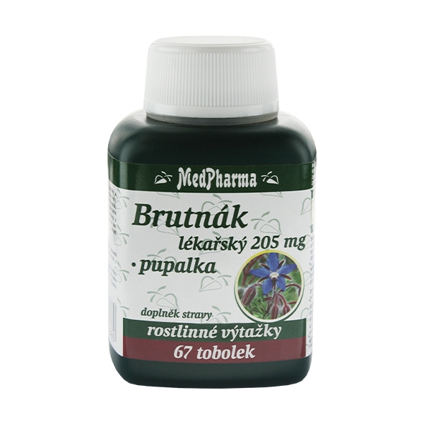 MedPharma Brutnák lékařský 205 mg + pupalka, 67 tobolek