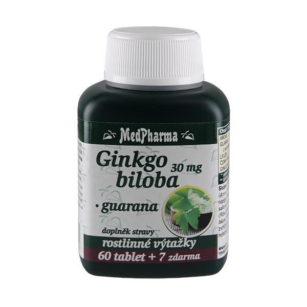 MedPharma Ginkgo biloba 30 mg + guarana, 67 tablet