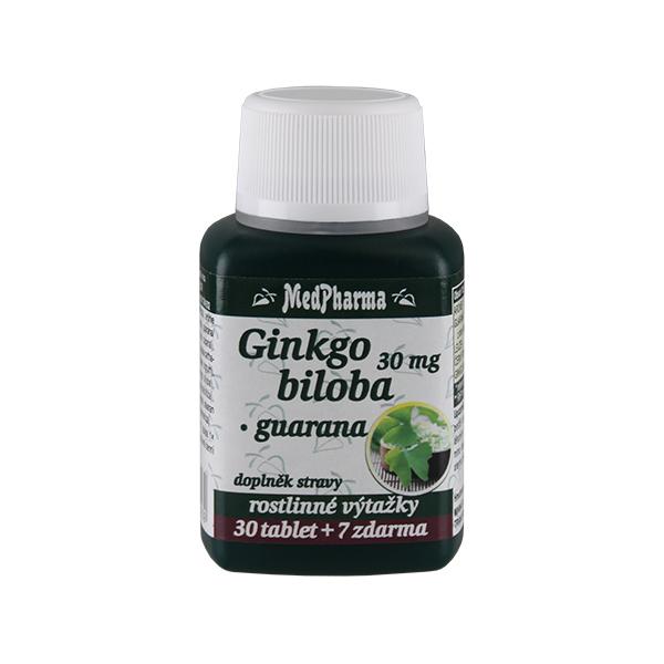 MedPharma Ginkgo biloba 30 mg + guarana, 37 tablet