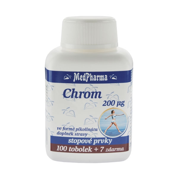 MedPharma Chrom 200 µg - ve formě pikolinátu, 107 tobolek