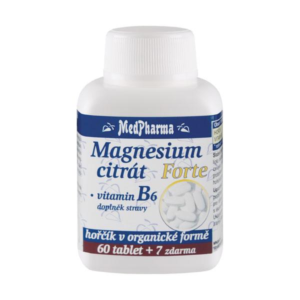 MedPharma Magnesium citrát Forte + vitamín B6 - 67 tablet