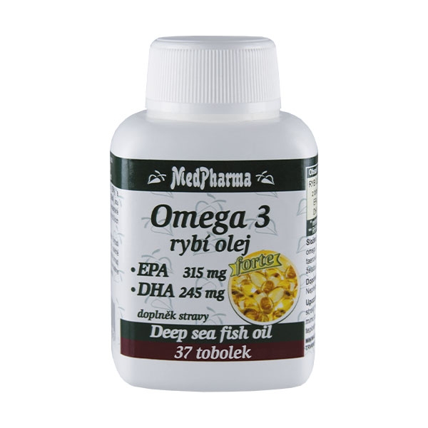 MedPharma Omega 3 rybí olej Forte, 67 kapslí