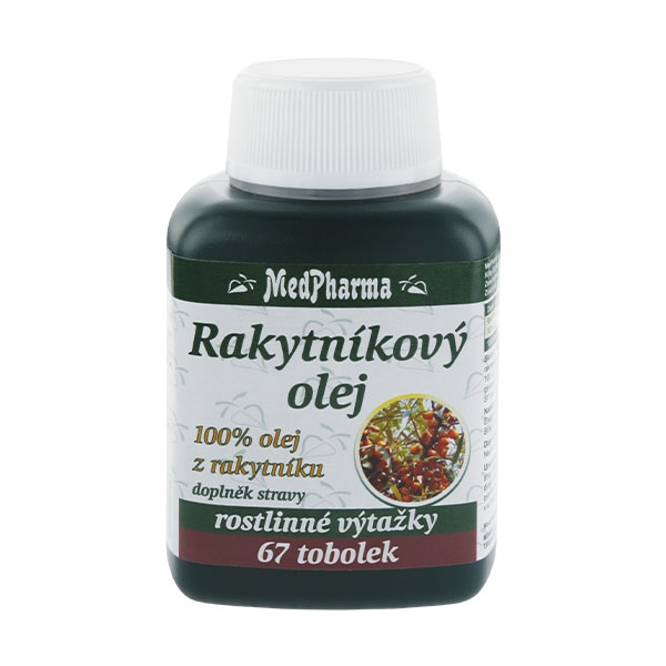 MedPharma Rakytníkový olej, 100% olej z rakytníku, 67 tobolek