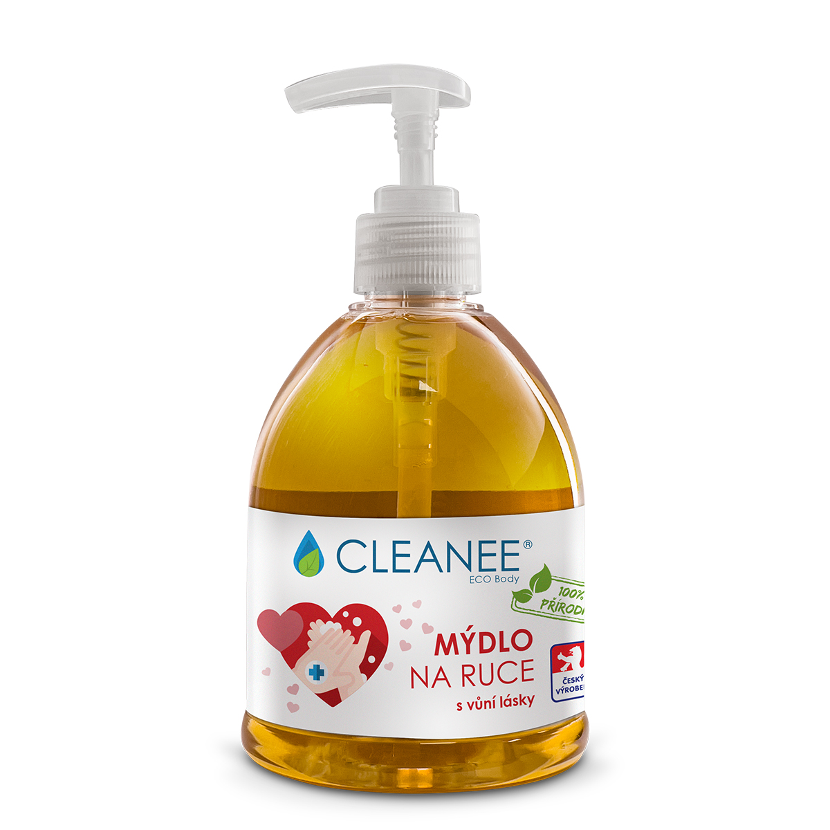 CLEANEE EKO CLEANEE ECO přírodní MÝDLO na ruce s vůní lásky 500ml