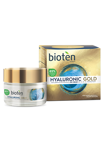 BIOTEN Hyaluronic GOLD krém proti vráskám denní s OF10, 50ml
