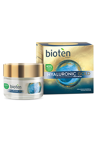 BIOTEN Hyaluronic GOLD krém proti vráskám noční, 50ml