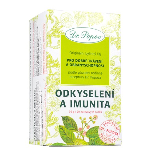 Odkyselení + imunita, porcovaný čaj, 30 g Dr. Popov