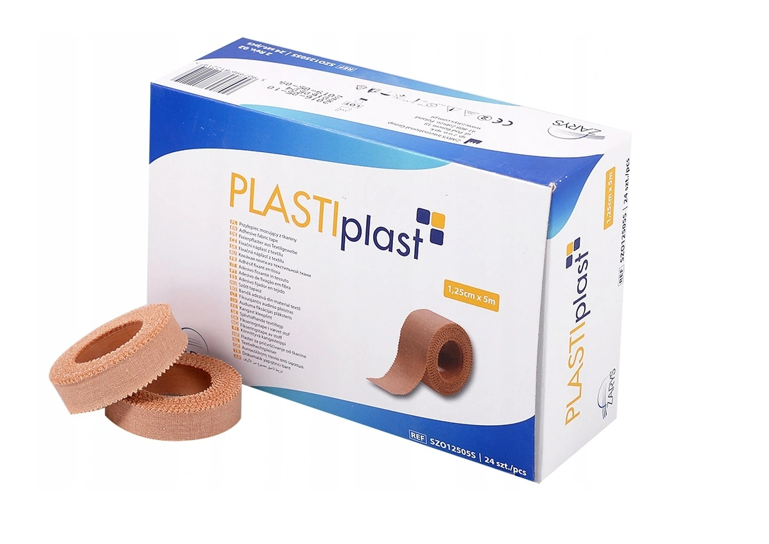 ZARYS International Group PLASTIplast - adhezivní textilní páska, tělová barva, hypoalergenní, nesterilní Velikosti v číslech: 1,25cm x 5m