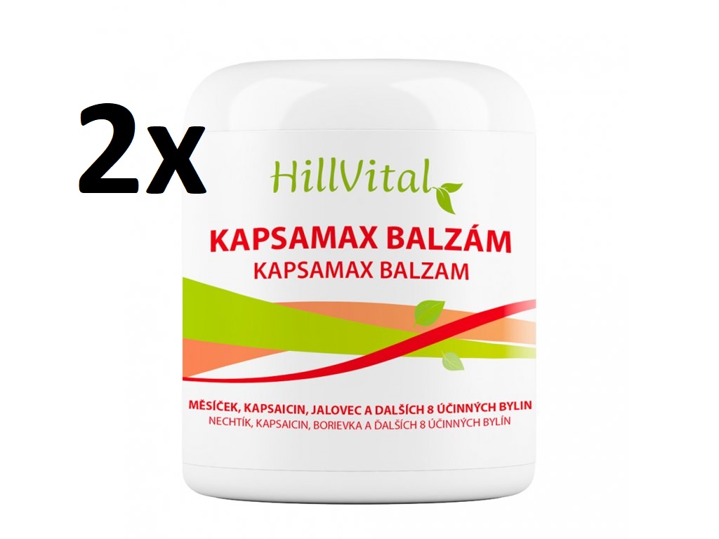 HillVital Kapsamax balzám, na ztuhlé svaly a klouby, 2x250 ml