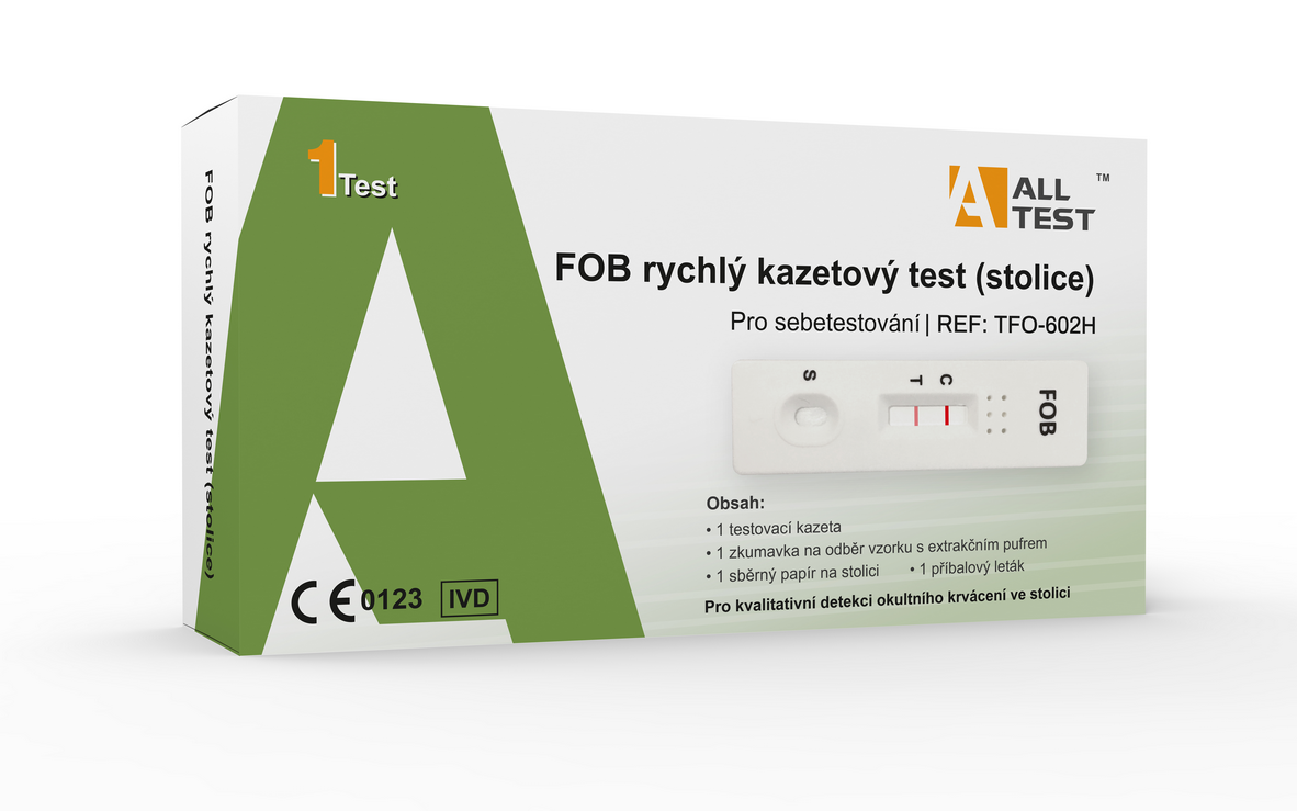 1x/100x ALLTEST Test k detekování okultního krvácení v lidské stolici FOB