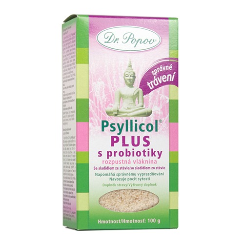Psyllicol® PLUS s probiotiky, 100 g Dr. Popov