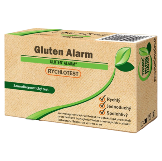 1x Vitamin Station Rychlotest Gluten Alarm ke zjištění intolerance lepku