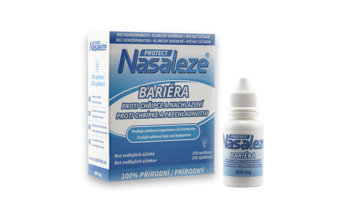 NASALEZE,British Isles Nasaleze Protect 800mg - Bariéra, proti chřipce a nachlazení