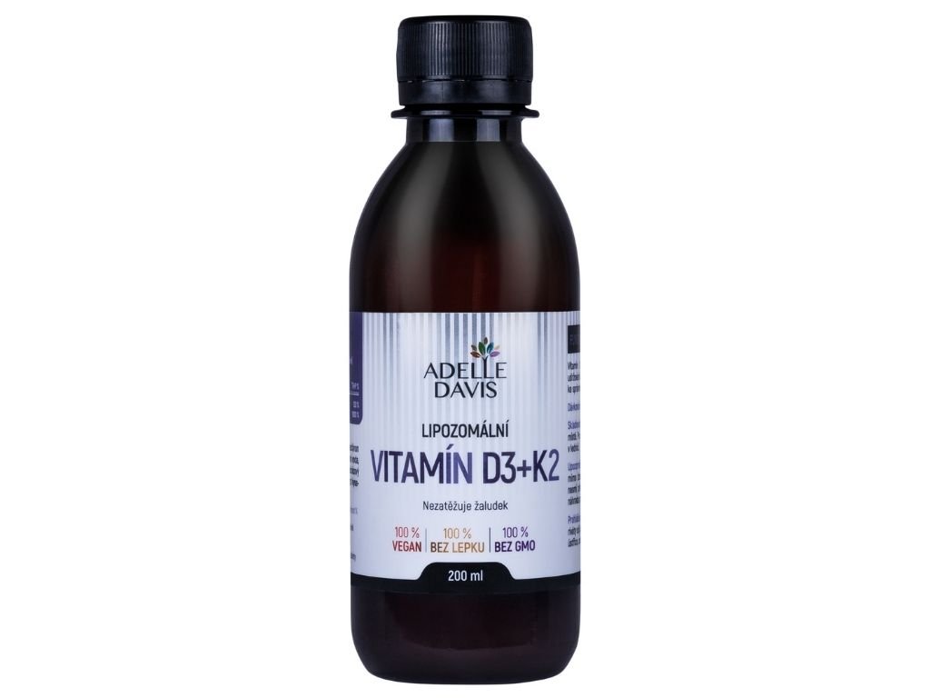 ADELLE DAVIS Lipozomální vitamín D3 a K2 200 ml