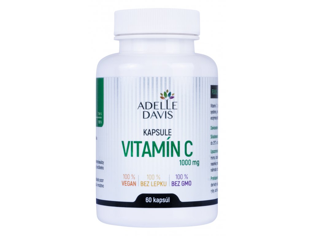 Adelle Davis Adelle Davis, Vitamín C 1000 mg, 60 kapslí
