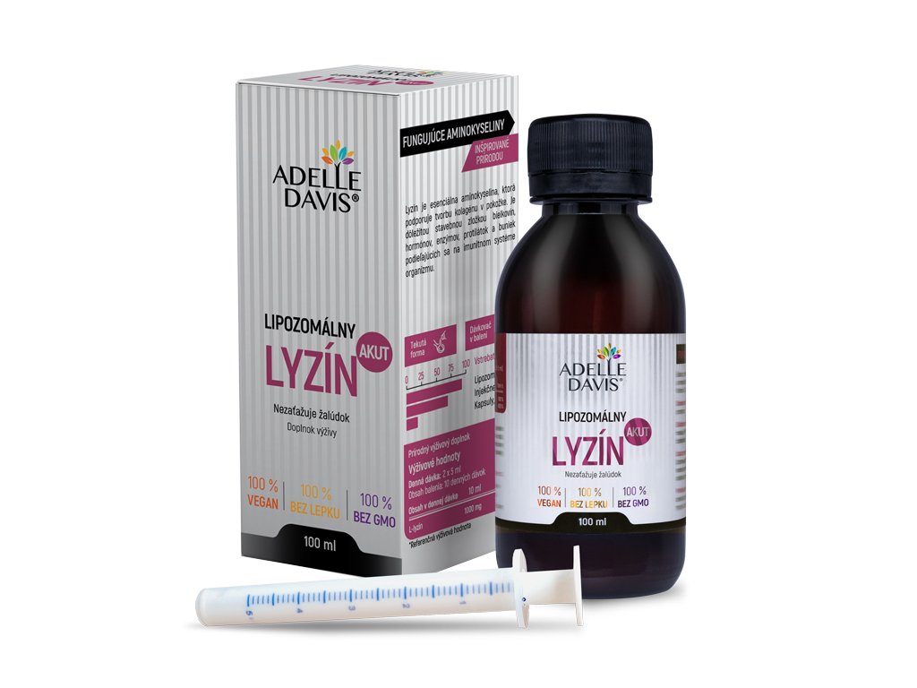 Adelle Davis Adelle Davis, Lipozomální Lyzin AKUT, 100 ml