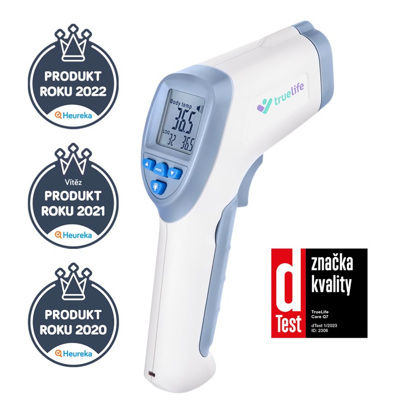 TrueLife Bezkontaktní teploměr CARE Q7 blue