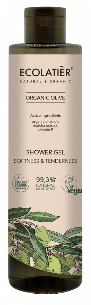 ECOLATIER - Sprchový gel, jemnost a citlivost, OLIVA, 350 ml