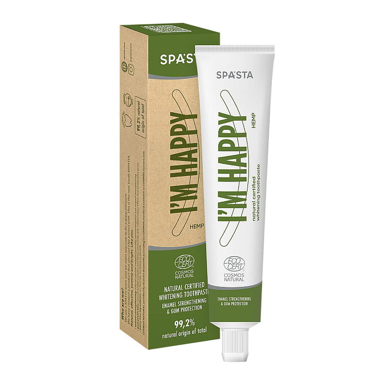 ECOLATIER - přírodní zubní pasta - I'm happy - Bělení a ochrana dásní, 75 ml