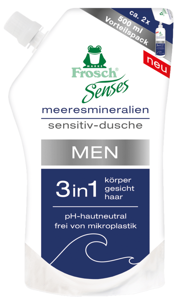 Frosch EKO Senses Sprchový gel pánský 3v1 – náhradní náplň 500 ml