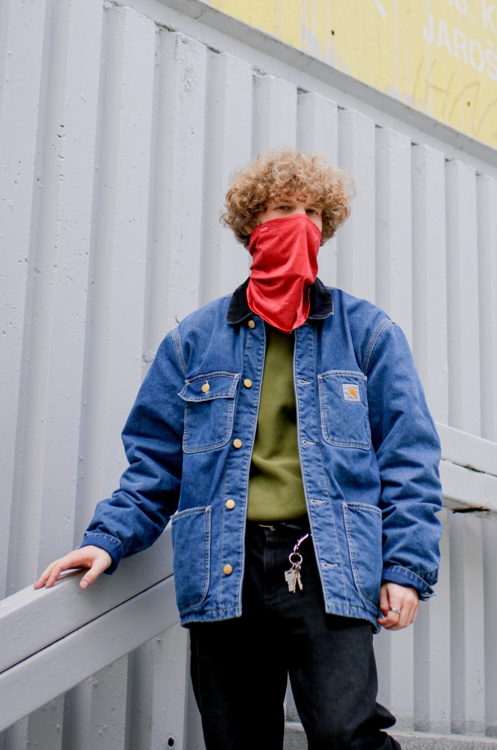 Letní antivirový šátek nanoSPACE - červený