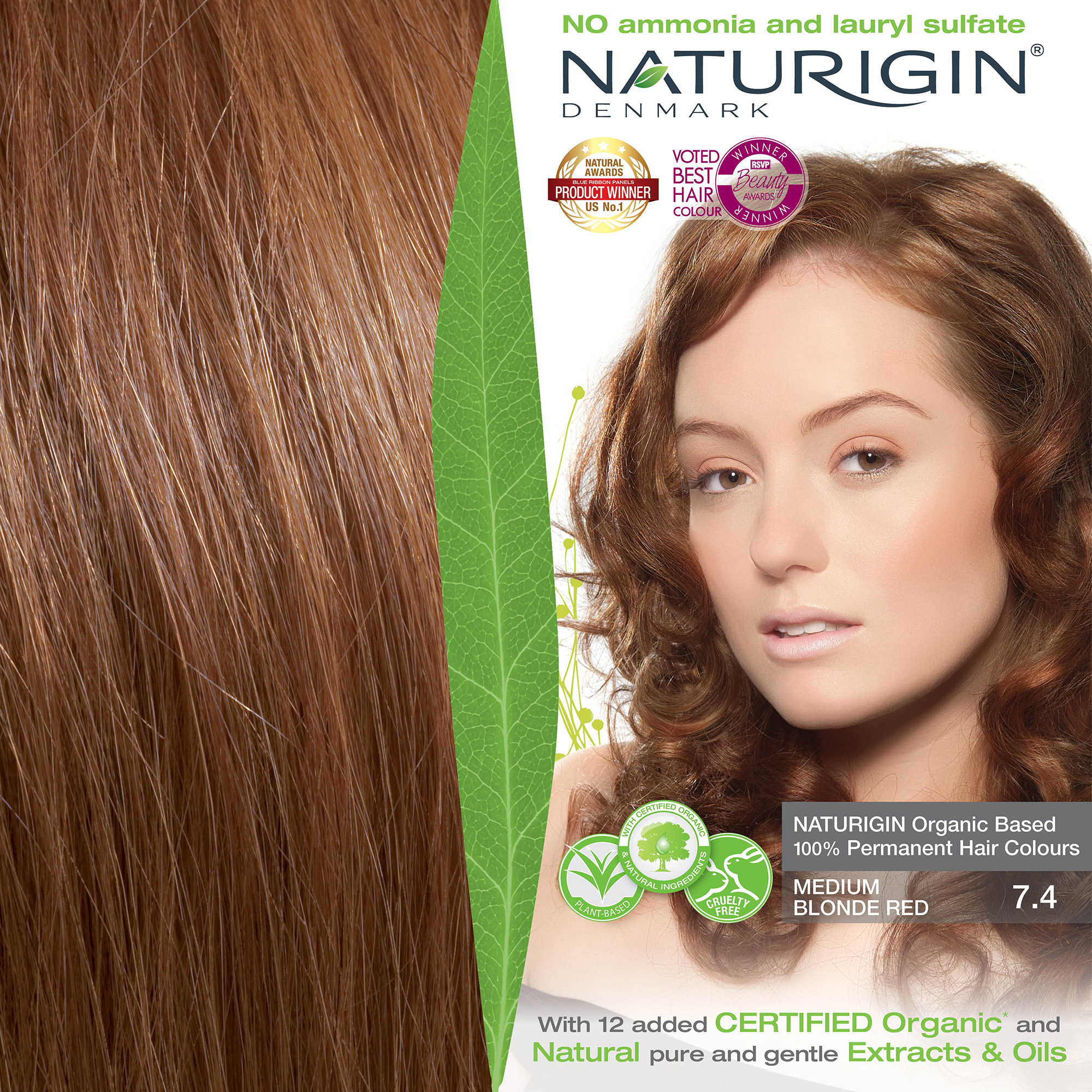 NATURIGIN Medium Blonde Red 7.4