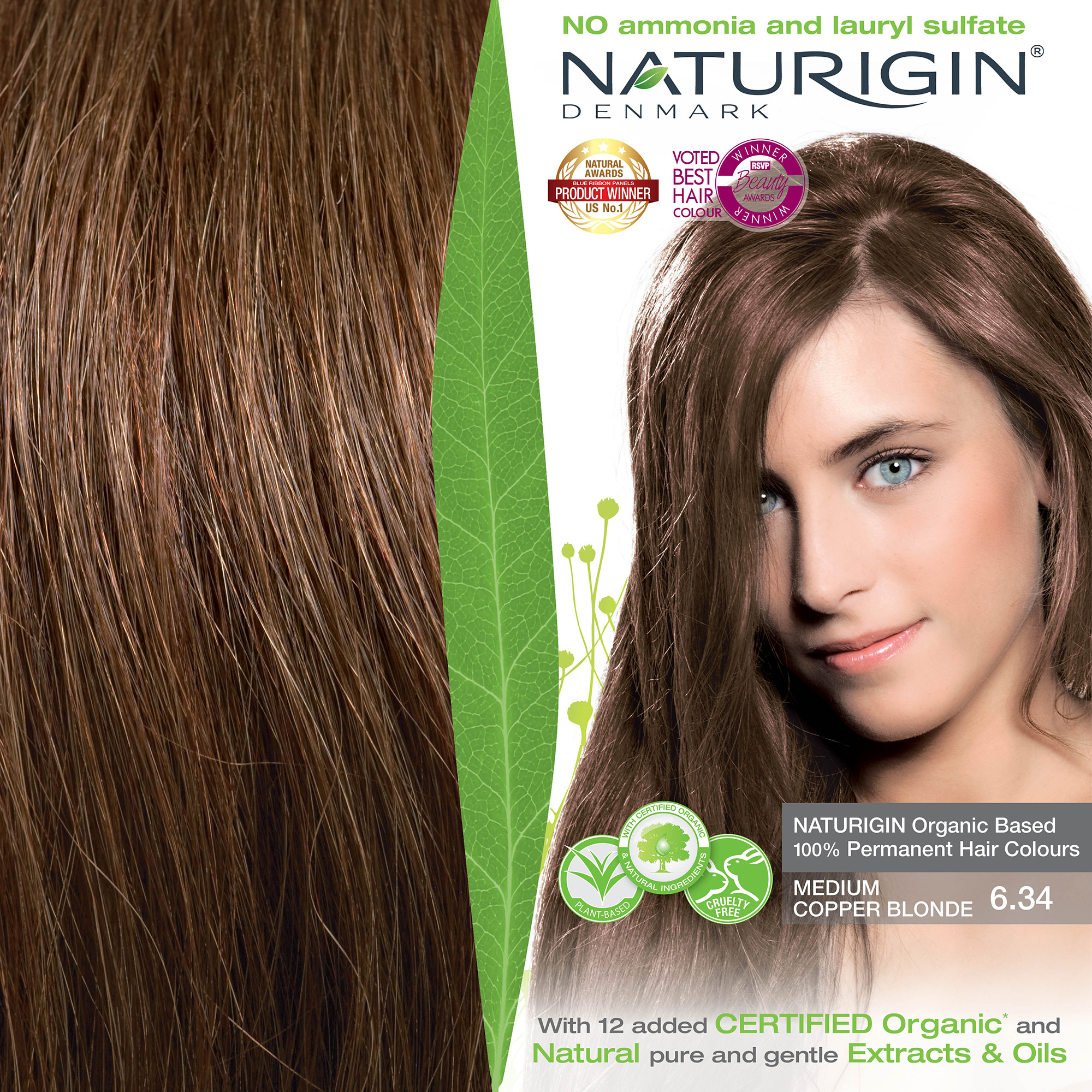 NATURIGIN Medium Copper Blonde 6.34