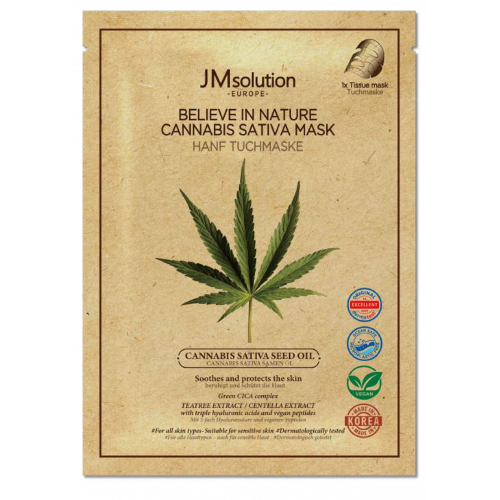 JM Solution Korejská pleťová maska s konopným olejem, 1ks