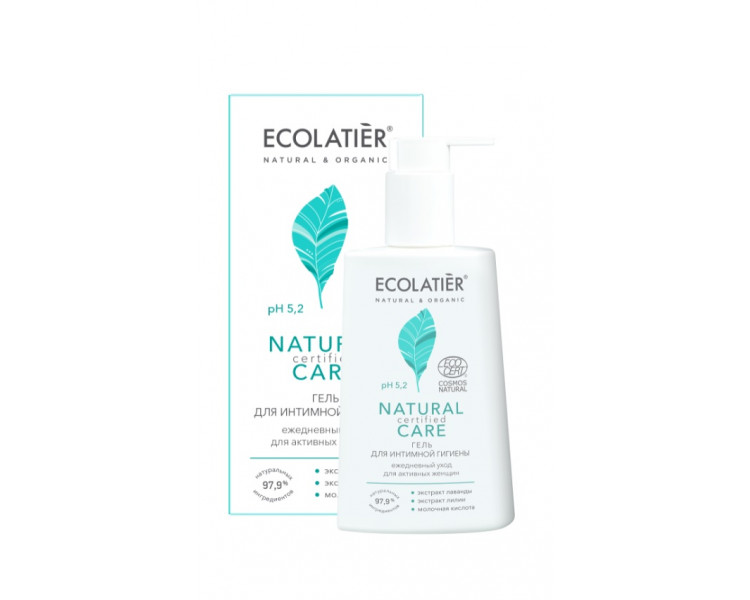 ECOLATIER - Gel pro intimní hygienu - Denní přírodní péče, 250 ml
