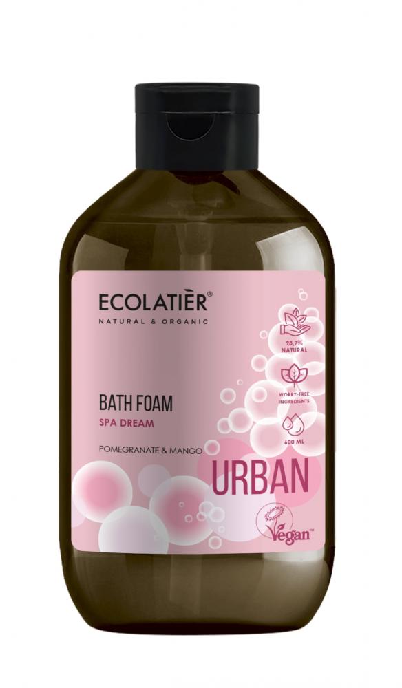 ECOLATIER URBAN - Spa sen pěna do koupele – Granátové jablko a Mango, 600 ml