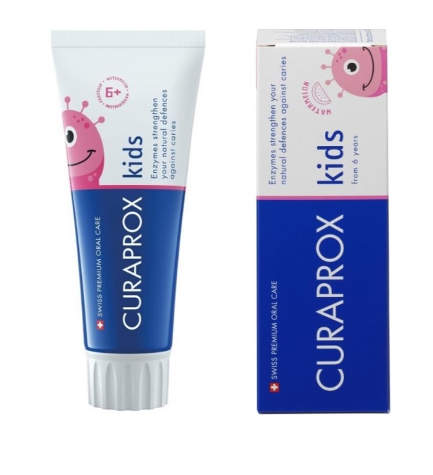 CURAPROX Kids, dětská zubní pasta od 6 let, vodní meloun, 60 ml