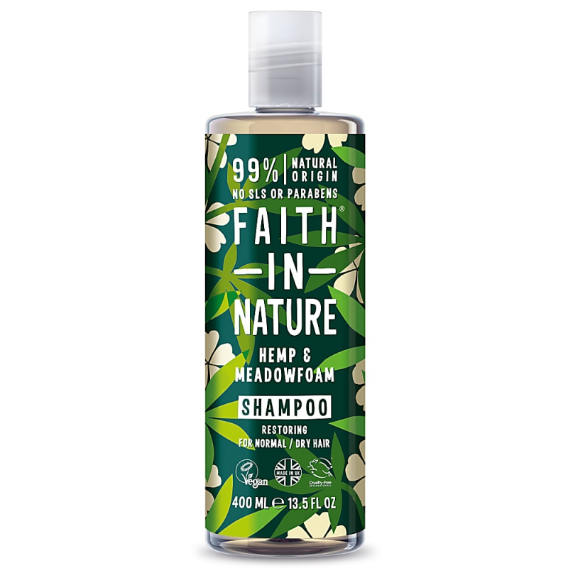 Faith in Nature přírodní šampon konopí a mokřadka, 400ml