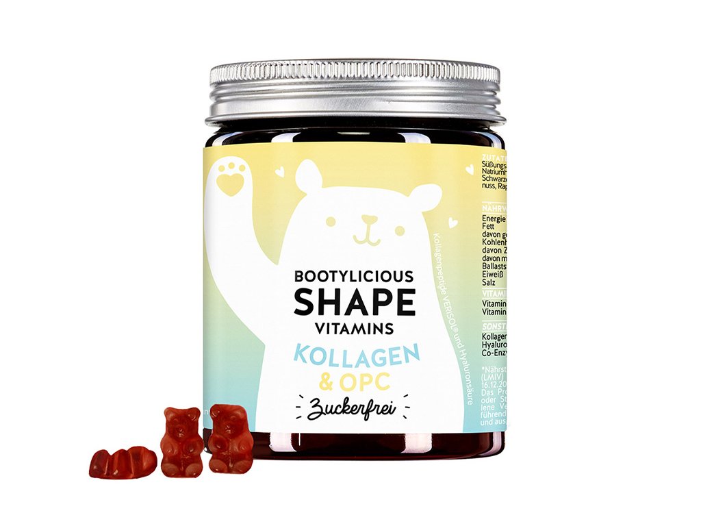 Bears with Benefits Bootylicious Shape Zpevňující vitamíny s kolagenem, 60ks